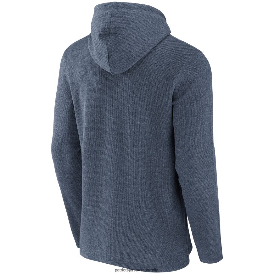 Men NFL x Darius Rucker Collection by Fanatics Heathered Navy Waffle Knit Pullover Hoodie ZZ06V2807 Patriots Jersey Clothing