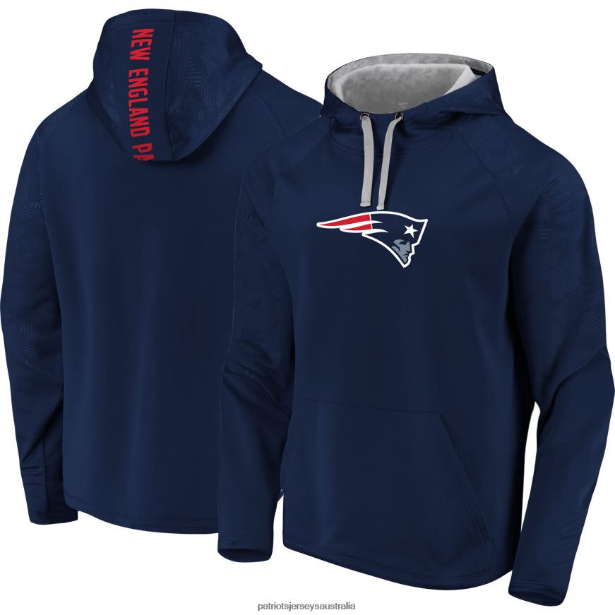 Men Navy Big & Tall Logo Pullover Hoodie ZZ06V2489 Patriots Jersey Clothing