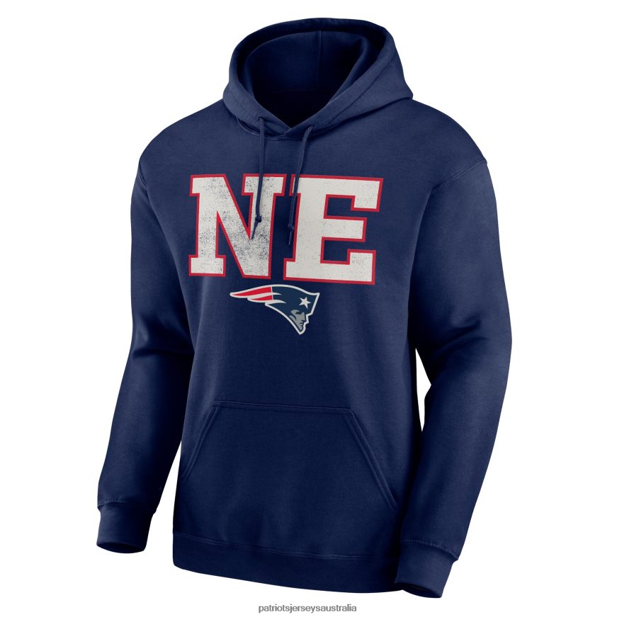 Men Navy Scoreboard Pullover Hoodie ZZ06V2756 Patriots Jersey Clothing