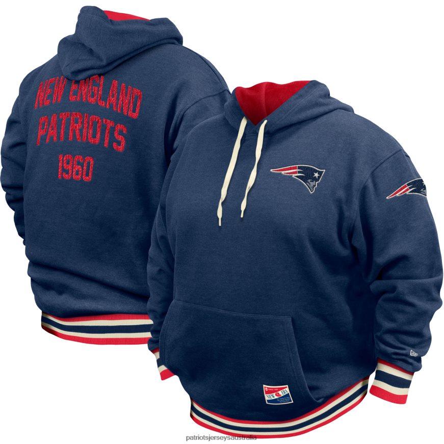 Men New Era Navy Big & Tall NFL Pullover Hoodie ZZ06V2588 Patriots Jersey Clothing