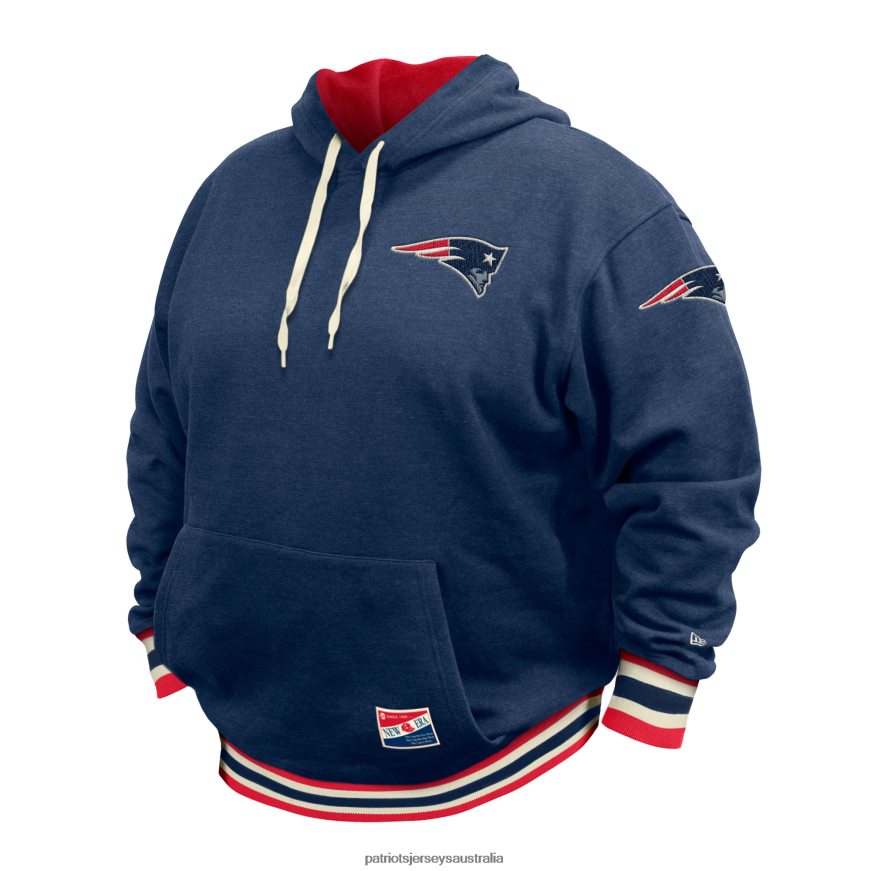 Men New Era Navy Big & Tall NFL Pullover Hoodie ZZ06V2588 Patriots Jersey Clothing