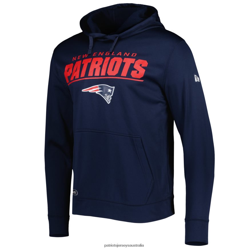 Men New Era Navy Combine Authentic Stated Logo Pullover Hoodie ZZ06V2565 Patriots Jersey Clothing