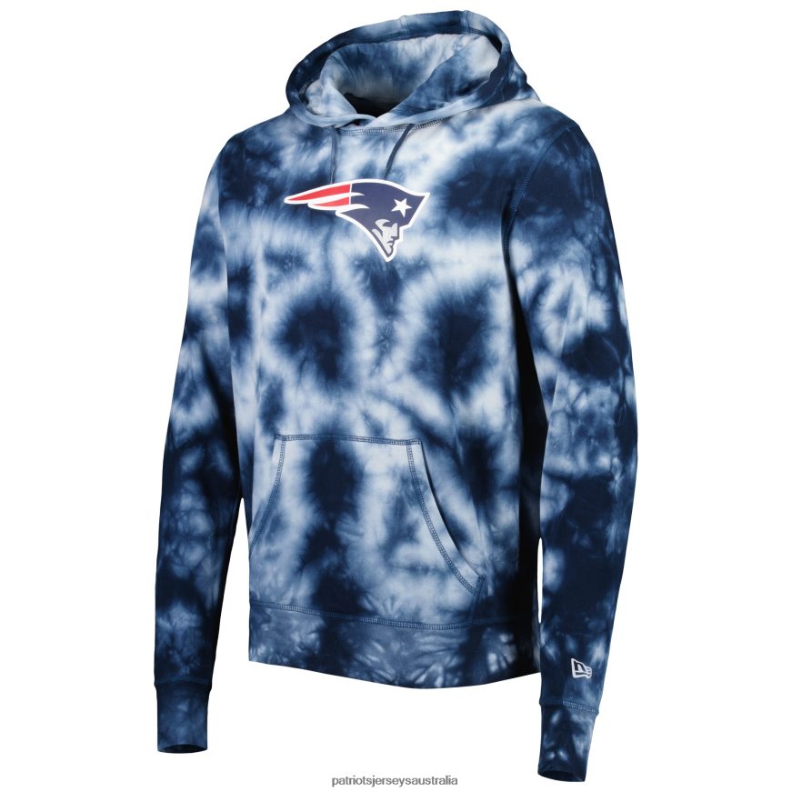 Men New Era Navy Team Tie-Dye Pullover Hoodie ZZ06V2575 Patriots Jersey Clothing