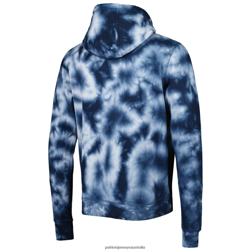 Men New Era Navy Team Tie-Dye Pullover Hoodie ZZ06V2575 Patriots Jersey Clothing