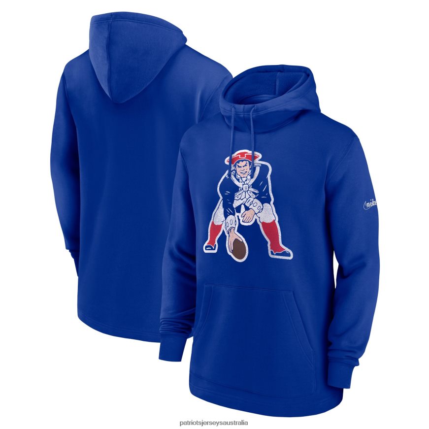 Men Nike Royal Classic Pullover Hoodie ZZ06V2483 Patriots Jersey Clothing