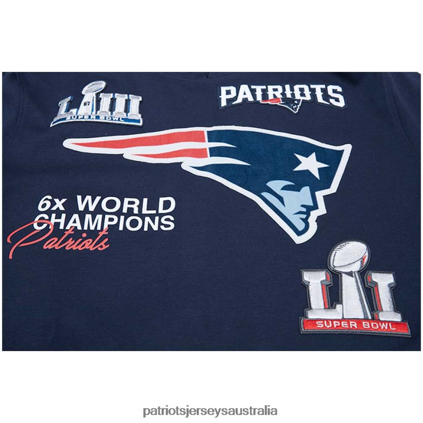 Men Pro Standard Navy 6x Super Bowl Champions Pullover Hoodie ZZ06V2507 Patriots Jersey Clothing