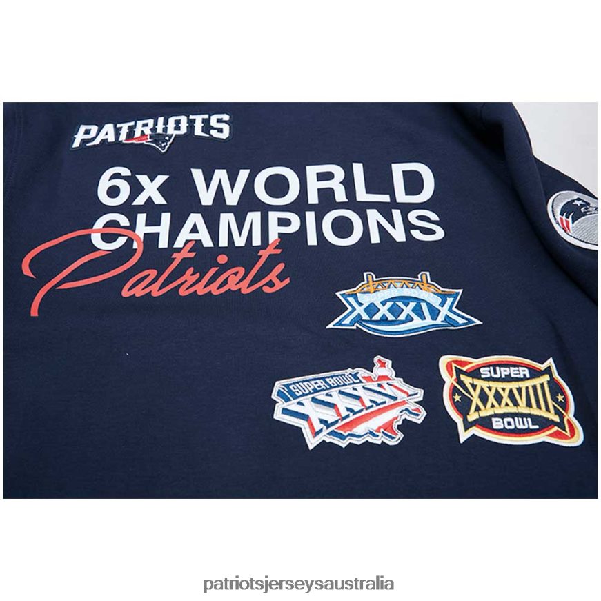 Men Pro Standard Navy 6x Super Bowl Champions Pullover Hoodie ZZ06V2507 Patriots Jersey Clothing