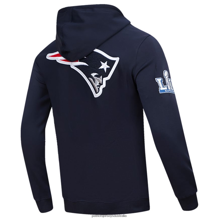Men Pro Standard Navy Hometown Full-Zip Hoodie ZZ06V2619 Patriots Jersey Clothing