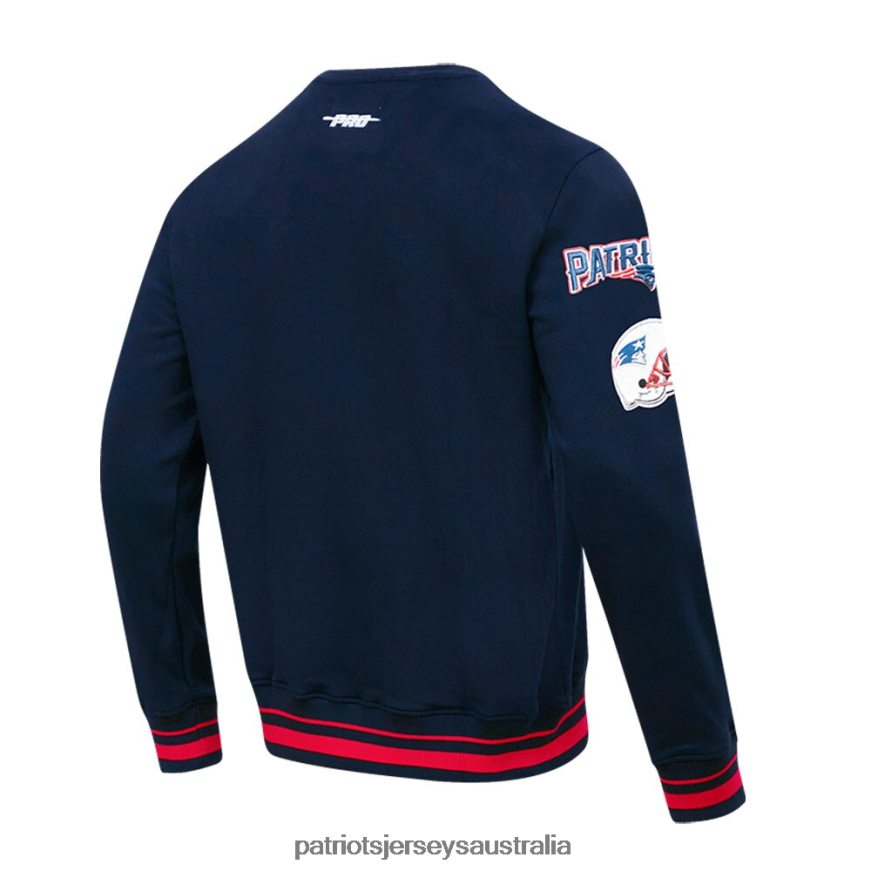 Men Pro Standard Navy Mash Up Pullover Sweatshirt ZZ06V2633 Patriots Jersey Clothing