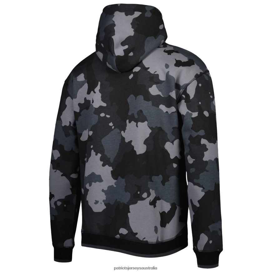 Men The Wild Collective Black Camo Pullover Hoodie ZZ06V2600 Patriots Jersey Clothing