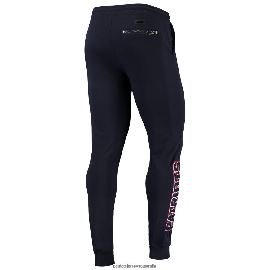 Men Pro Standard Navy Logo Jogger Pants ZZ06V21256 Patriots Jersey Clothing