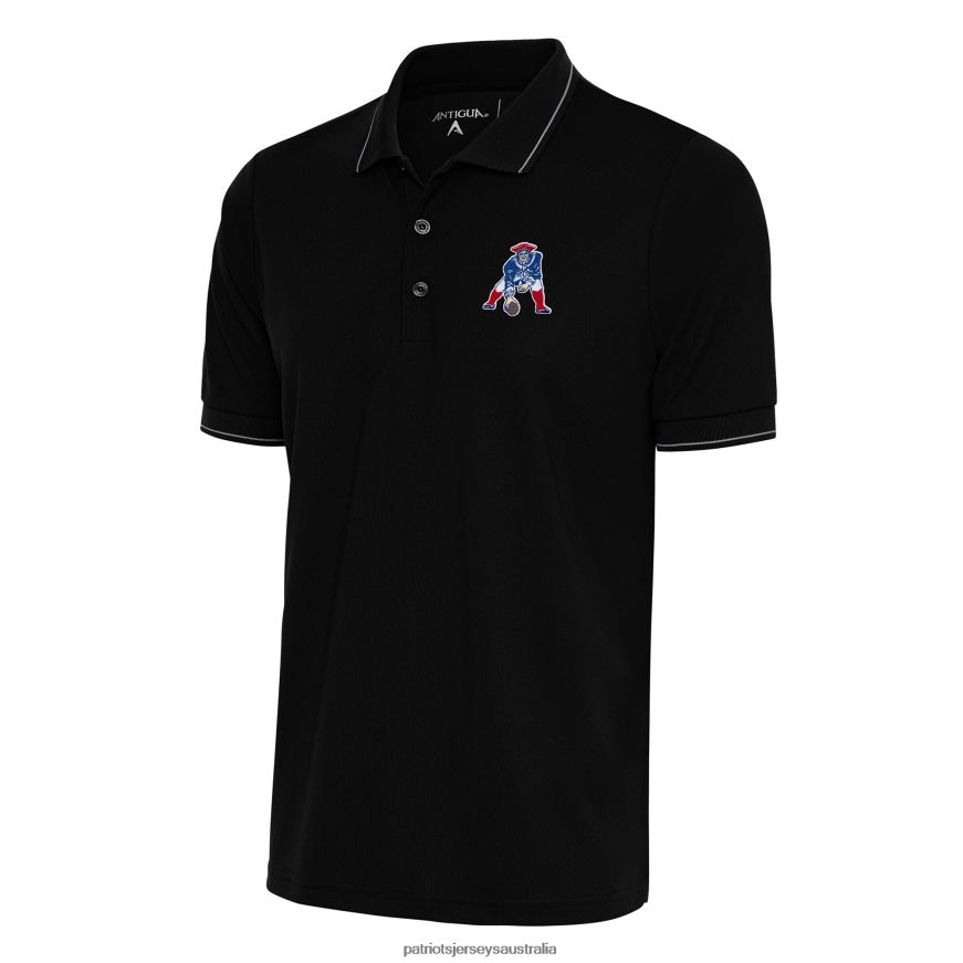 Men Antigua Black Team Logo Throwback Affluent Big & Tall Polo ZZ06V21466 Patriots Jersey Clothing