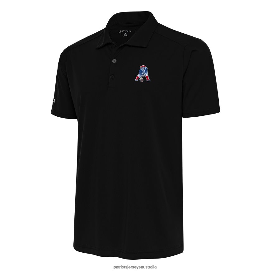 Men Antigua Black Team Logo Throwback Big & Tall Tribute Polo ZZ06V21534 Patriots Jersey Clothing
