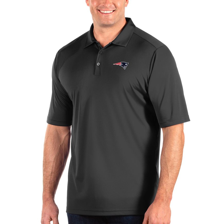 Men Antigua Charcoal Tribute Big & Tall Polo ZZ06V21464 Patriots Jersey Clothing