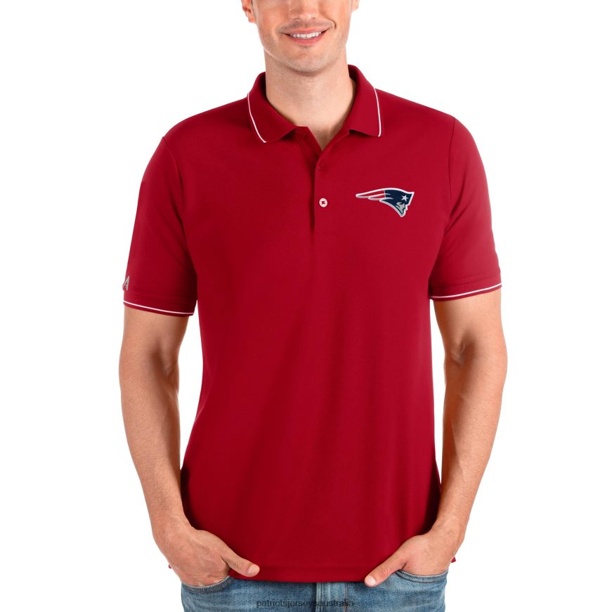 Men Antigua Red Affluent Polo ZZ06V21370 Patriots Jersey Clothing