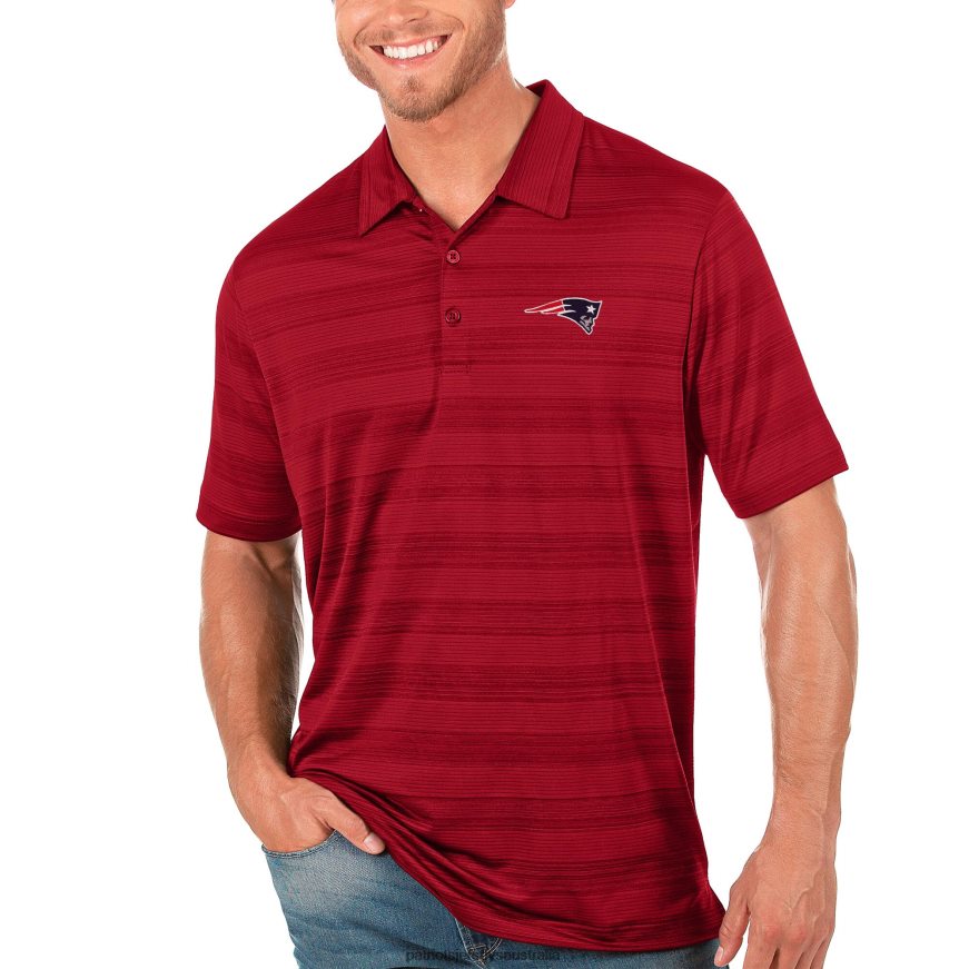 Men Antigua Red Compass Polo ZZ06V21371 Patriots Jersey Clothing