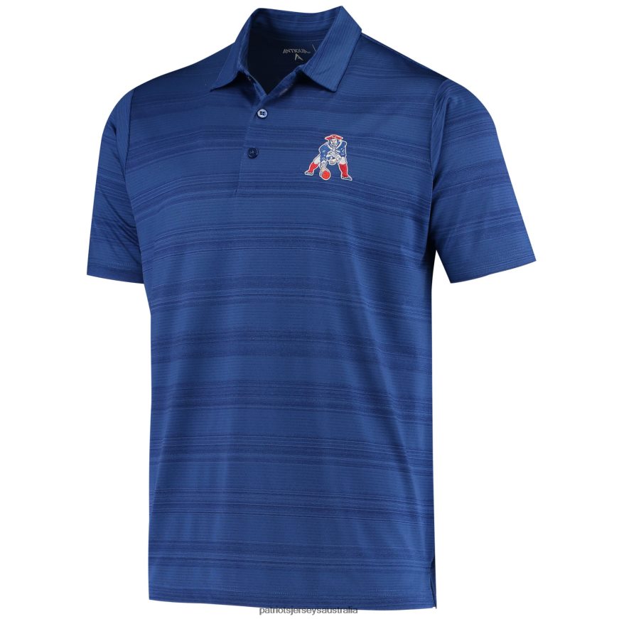 Men Antigua Royal Throwback Compass Polo ZZ06V21463 Patriots Jersey Clothing