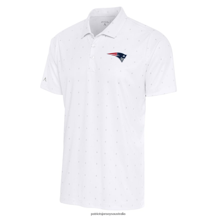 Men Antigua White 19th Hole Polo ZZ06V21454 Patriots Jersey Clothing