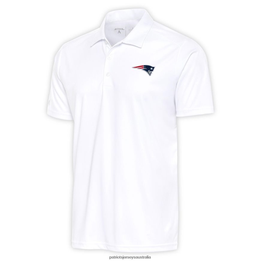 Men Antigua White Apex Polo ZZ06V21525 Patriots Jersey Clothing