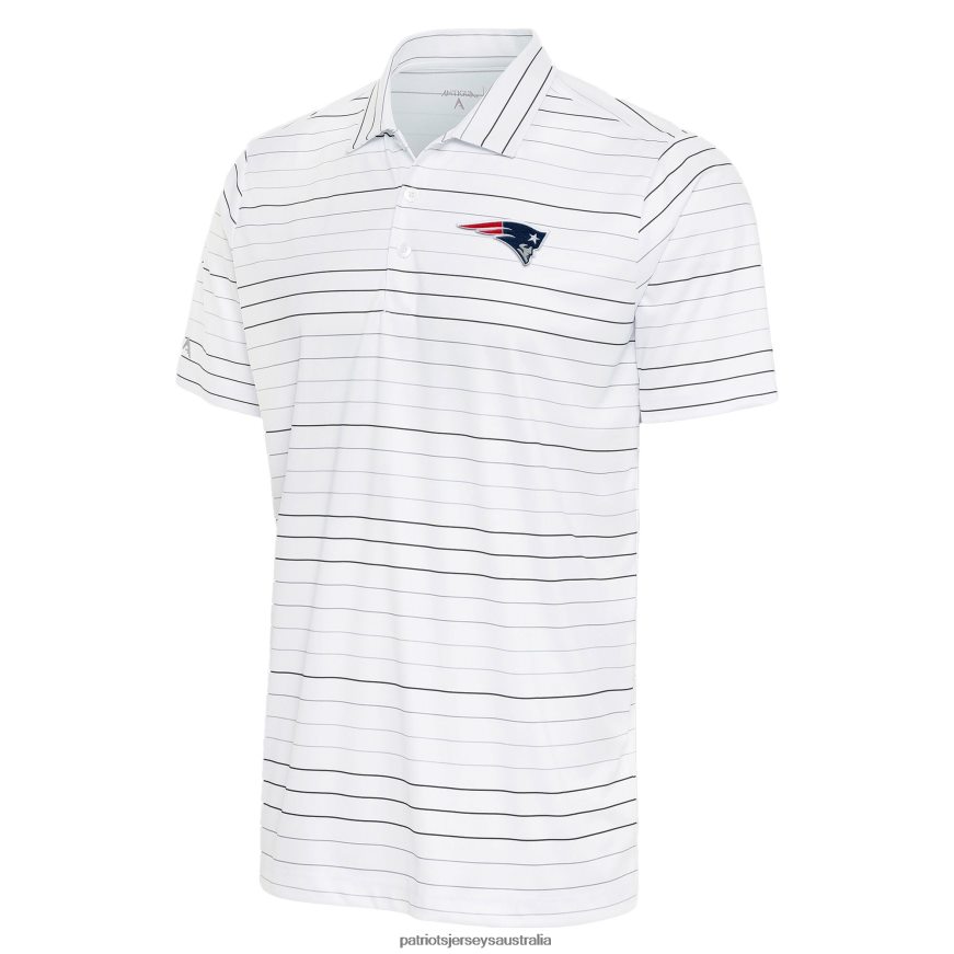 Men Antigua White/Black Ryder Polo ZZ06V21417 Patriots Jersey Clothing