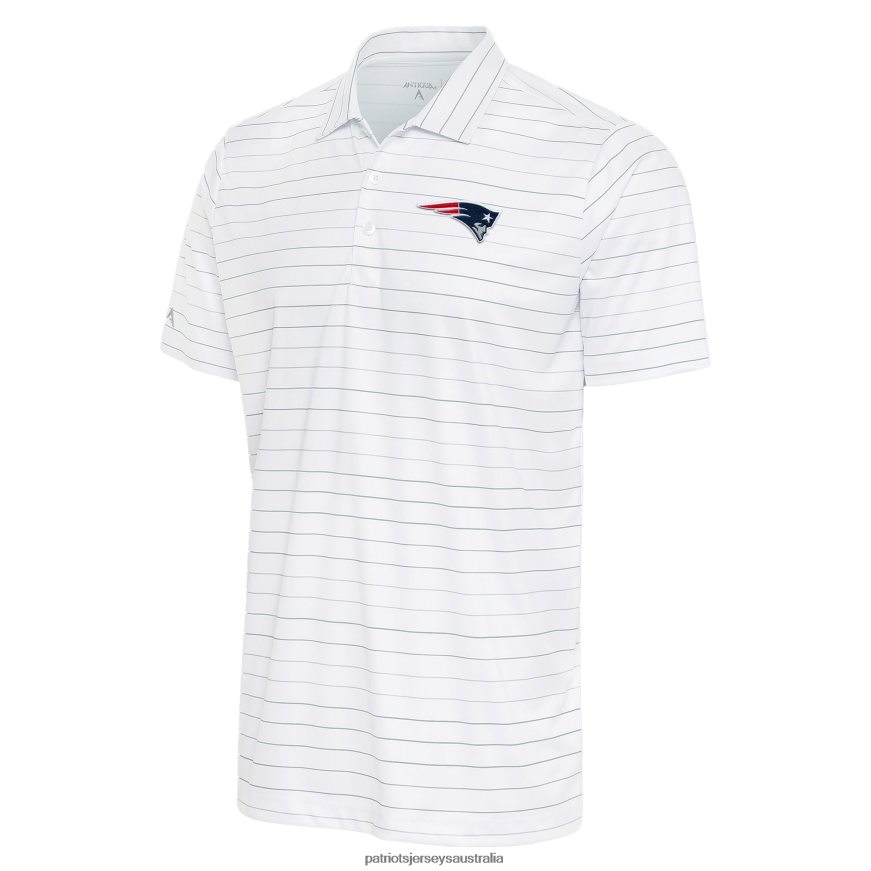 Men Antigua White/Cream Ryder Polo ZZ06V21341 Patriots Jersey Clothing