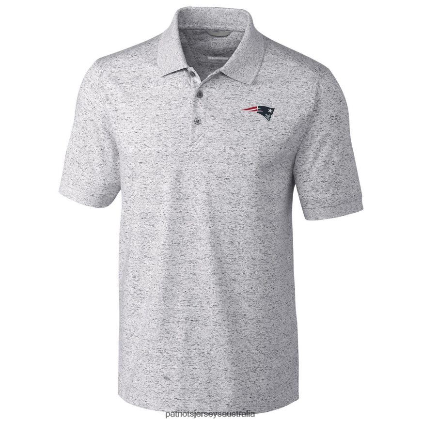Men Cutter & Buck Gray Big & Tall Advantage Space Dye Polo ZZ06V21412 Patriots Jersey Clothing