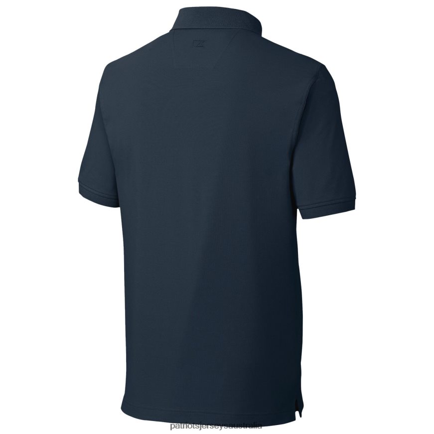 Men Cutter & Buck Navy Advantage Tri-Blend Pique Polo ZZ06V21382 Patriots Jersey Clothing