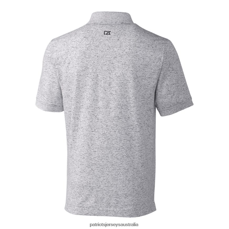 Men Cutter & Buck Steel Advantage Tri-Blend Space Dye Big & Tall Throwback Polo ZZ06V21597 Patriots Jersey Clothing