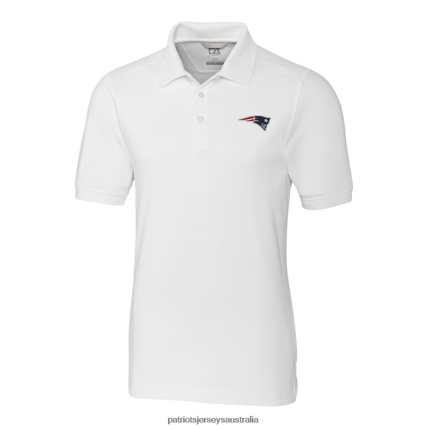 Men Cutter & Buck White Advantage Polo ZZ06V21576 Patriots Jersey Clothing