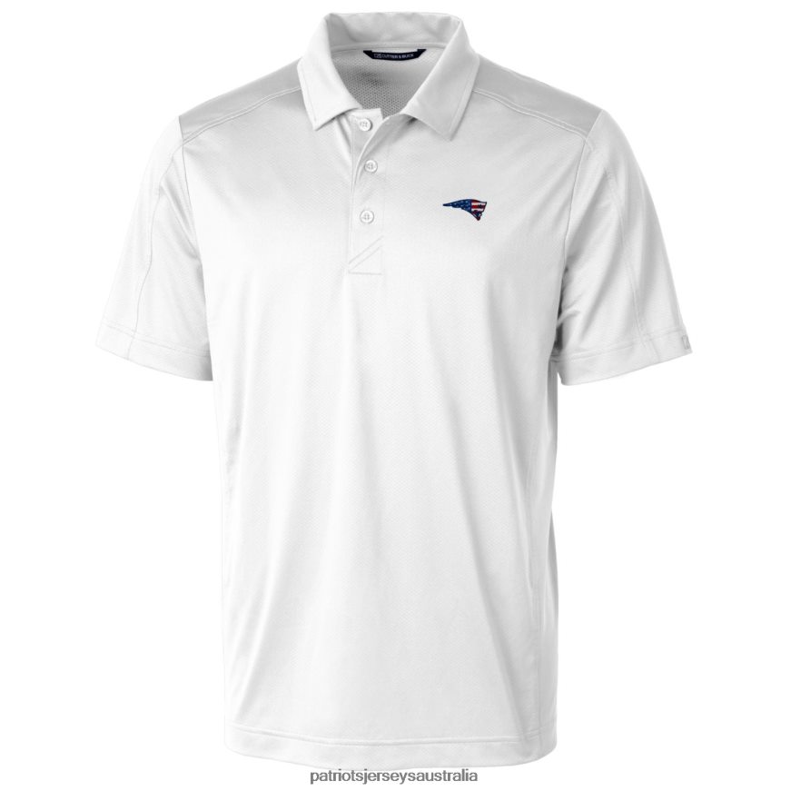 Men Cutter & Buck White Big & Tall Prospect Textured Stretch Polo ZZ06V21362 Patriots Jersey Clothing