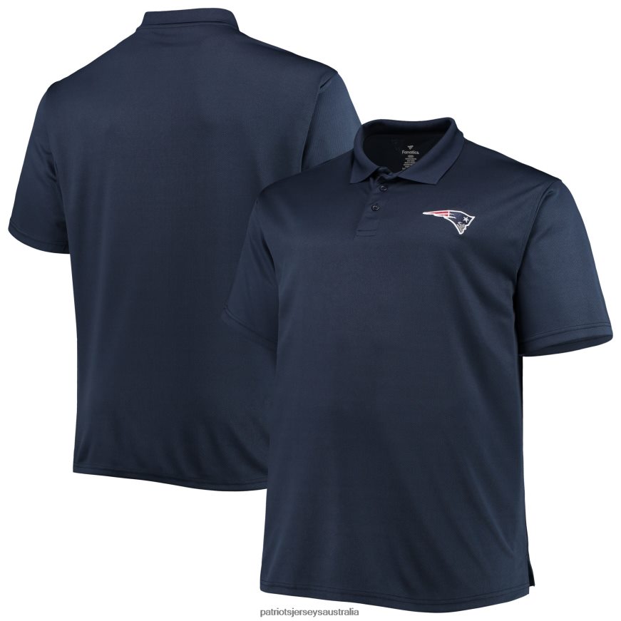 Men Navy Big & Tall Birdseye Polo ZZ06V21271 Patriots Jersey Clothing