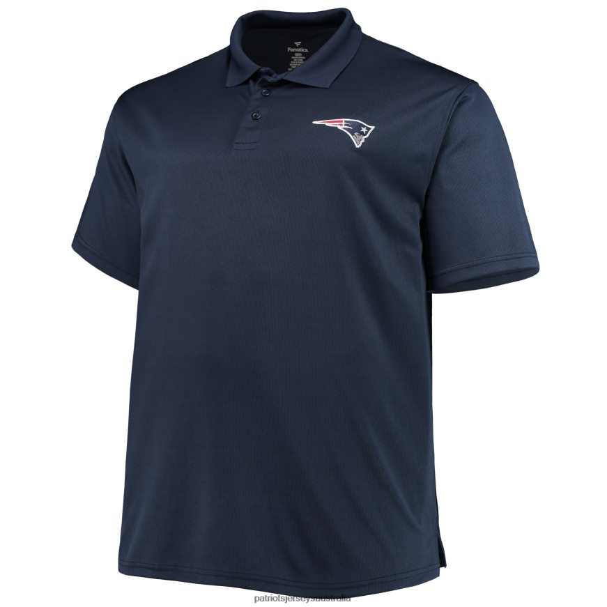 Men Navy Big & Tall Birdseye Polo ZZ06V21271 Patriots Jersey Clothing