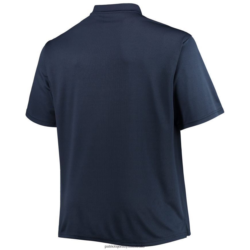 Men Navy Big & Tall Birdseye Polo ZZ06V21271 Patriots Jersey Clothing