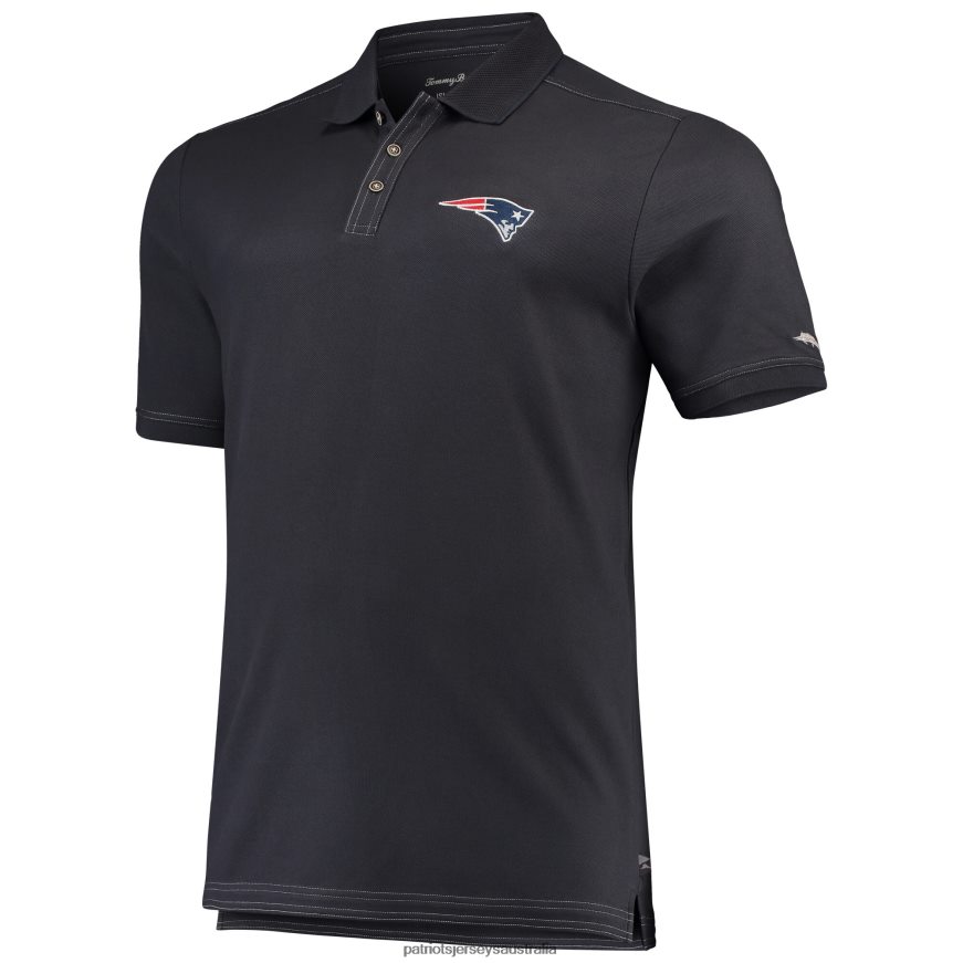 Men Tommy Bahama Charcoal Big & Tall Sport Emfielder Polo ZZ06V21620 Patriots Jersey Clothing