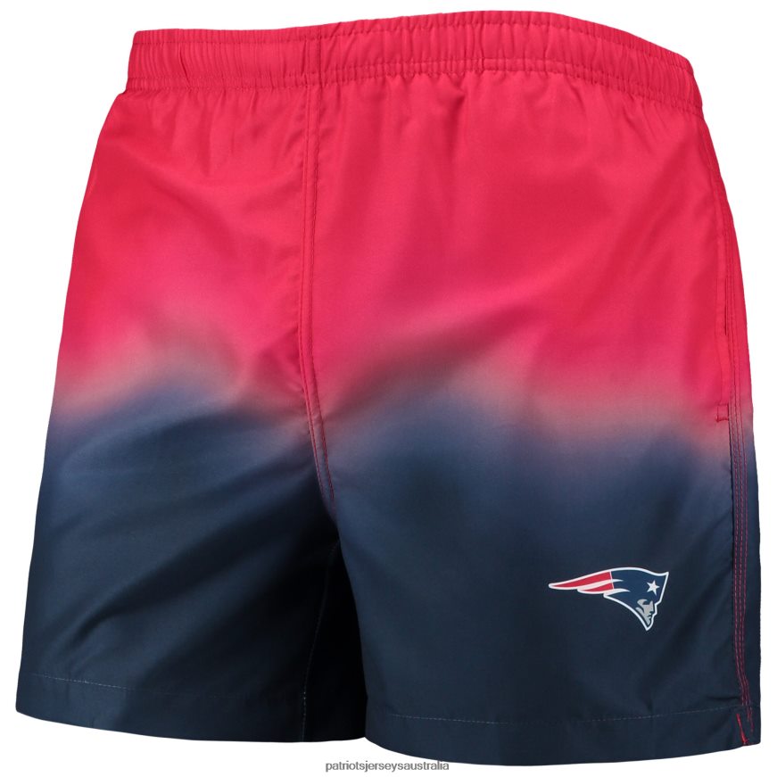 Men FOCO Red/Navy Dip-Dye Swim Shorts ZZ06V21726 Patriots Jersey Clothing