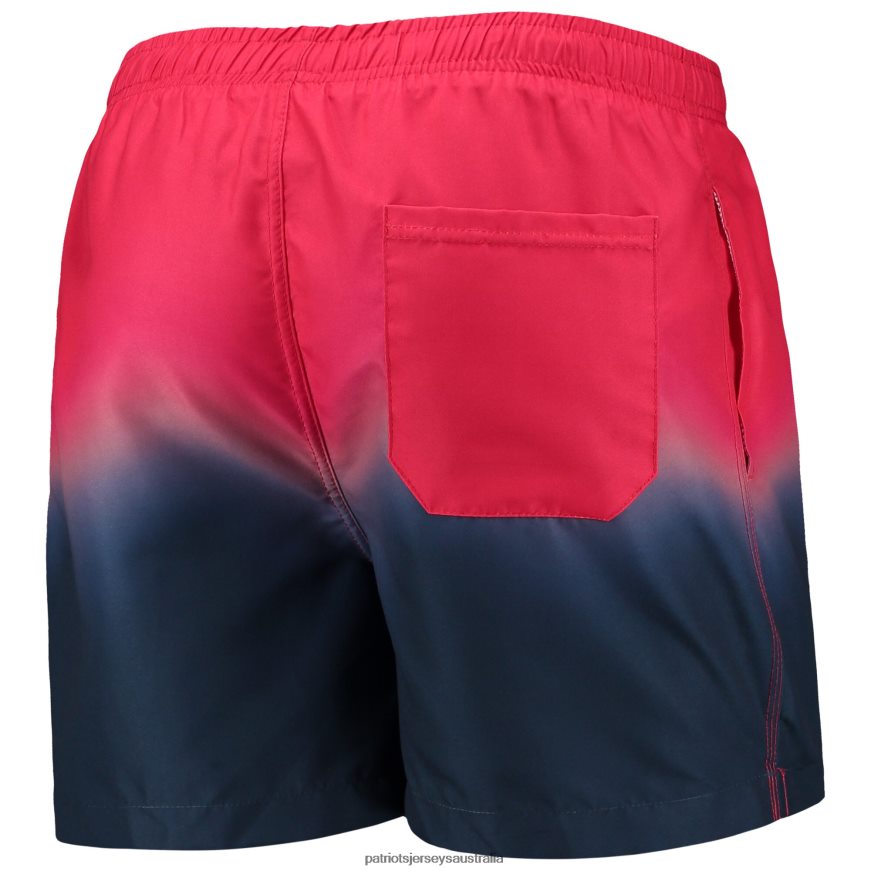 Men FOCO Red/Navy Dip-Dye Swim Shorts ZZ06V21726 Patriots Jersey Clothing