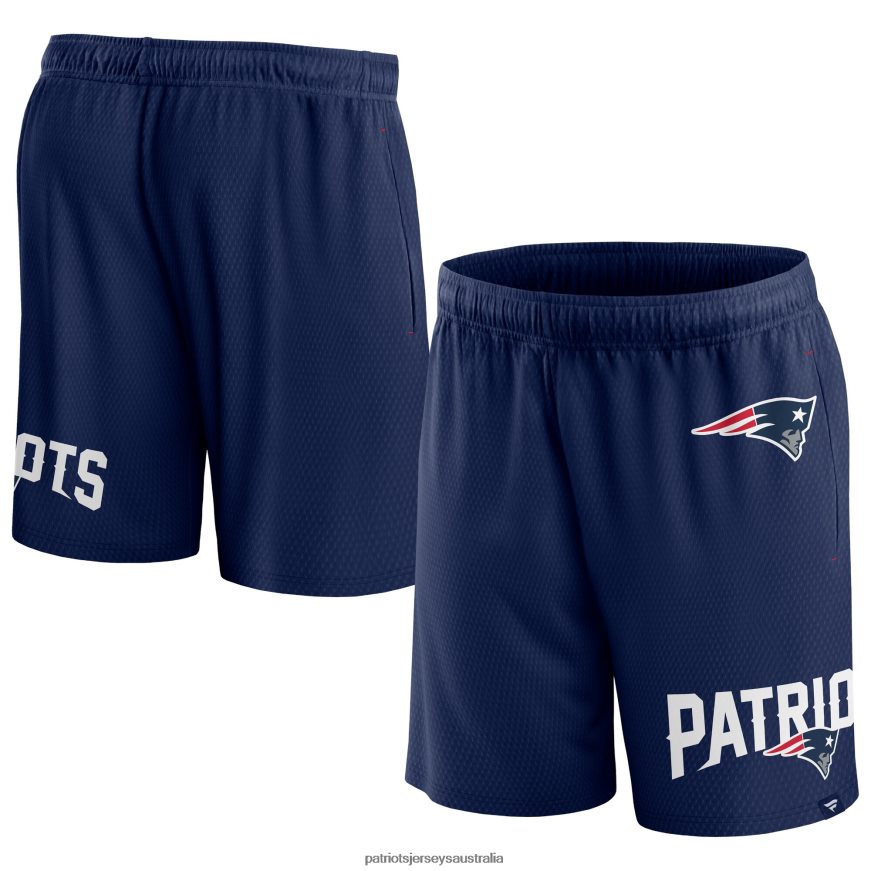 Men Fanatics Branded Navy Clincher Shorts ZZ06V21692 Patriots Jersey Clothing