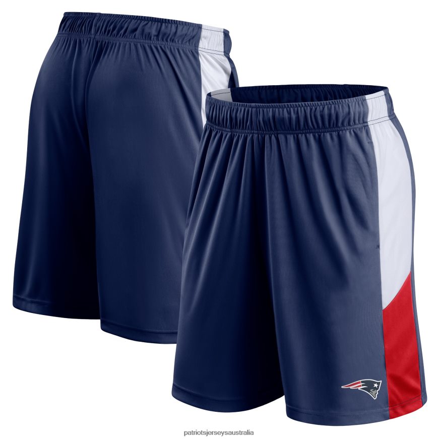 Men Fanatics Branded Navy Prep Colorblock Shorts ZZ06V21695 Patriots Jersey Clothing