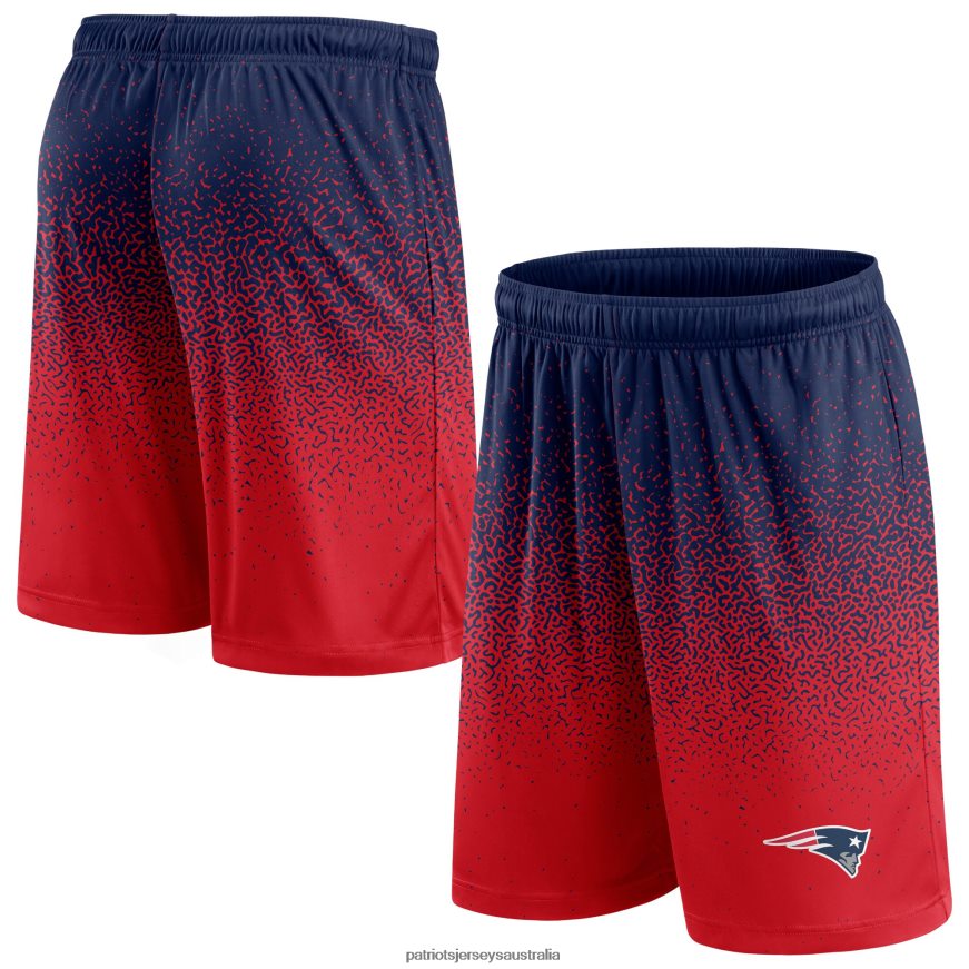 Men Fanatics Branded Navy/Red Ombre Shorts ZZ06V21705 Patriots Jersey Clothing