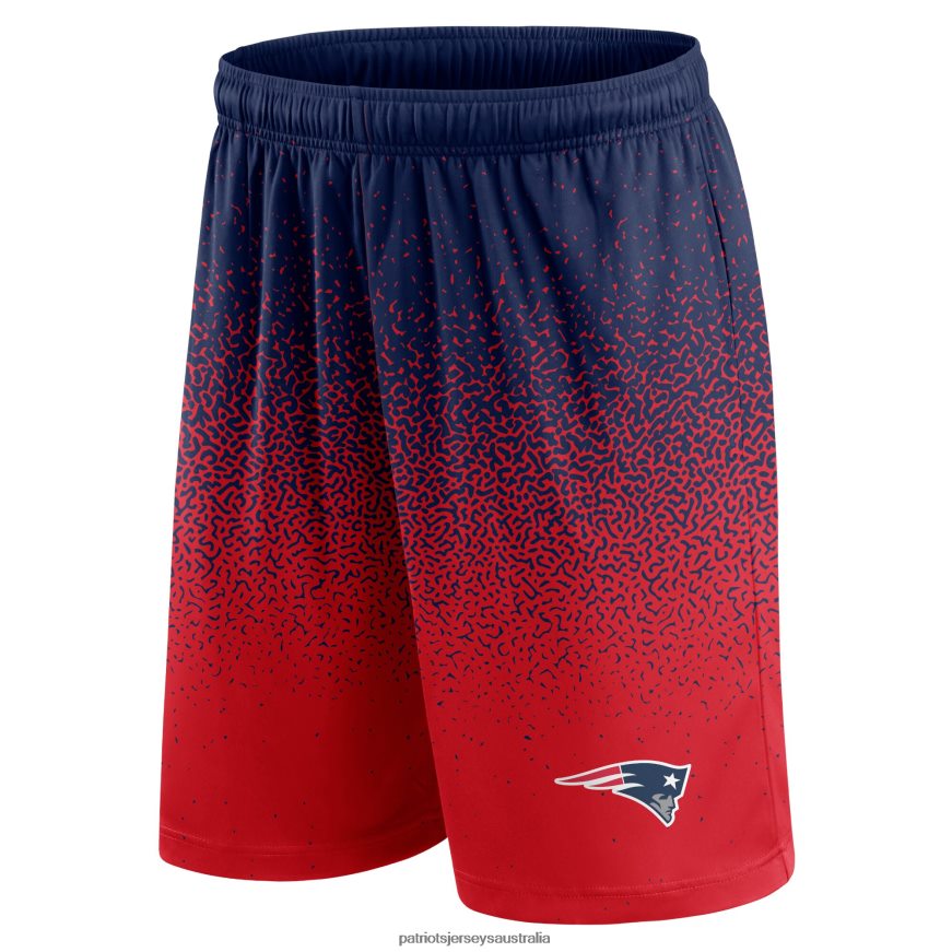 Men Fanatics Branded Navy/Red Ombre Shorts ZZ06V21705 Patriots Jersey Clothing