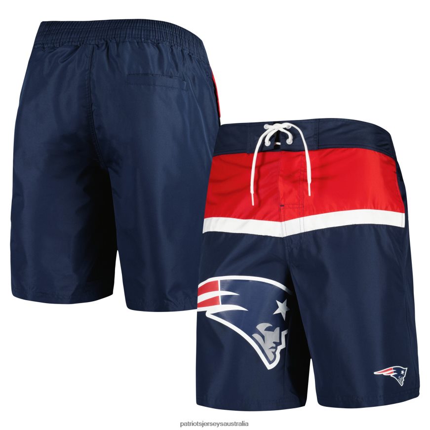 Men G-III Sports by Carl Banks Navy Sea Wind Swim Trunks ZZ06V21694 Patriots Jersey Clothing