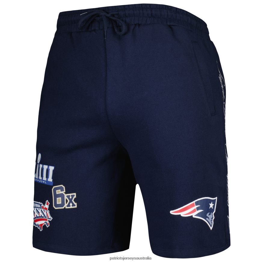 Men New Era Navy Historic Champs Shorts ZZ06V21712 Patriots Jersey Clothing