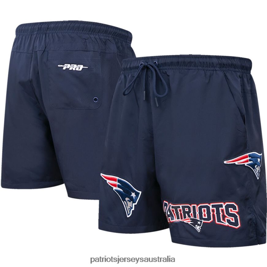 Men Pro Standard Navy Woven Shorts ZZ06V21739 Patriots Jersey Clothing