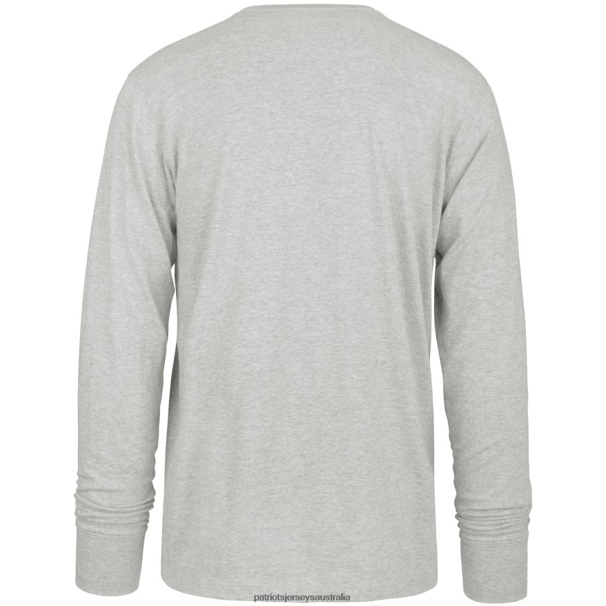 Men 47 Heathered Gray Dozer Franklin Long Sleeve T-Shirt ZZ06V21885 Patriots Jersey Clothing