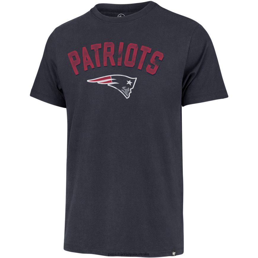 Men 47 Navy All Arch Franklin T-Shirt ZZ06V21847 Patriots Jersey Clothing
