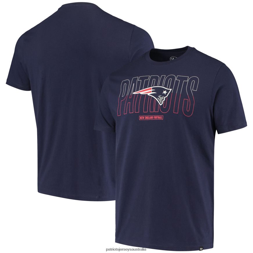 Men 47 Navy Split Squad Super Rival T-Shirt ZZ06V22062 Patriots Jersey Clothing