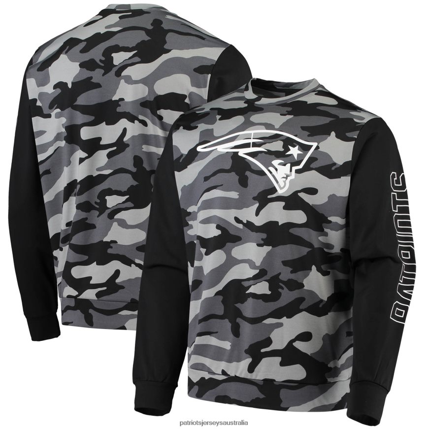 Men FOCO Black Camo Long Sleeve T-Shirt ZZ06V22041 Patriots Jersey Clothing