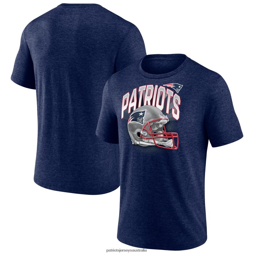 Men Fanatics Branded Heathered Navy End Around Tri-Blend T-Shirt ZZ06V21907 Patriots Jersey Clothing