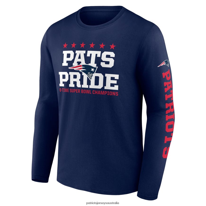 Men Fanatics Branded Navy Hometown Collection Sweep Long Sleeve T-Shirt ZZ06V21944 Patriots Jersey Clothing