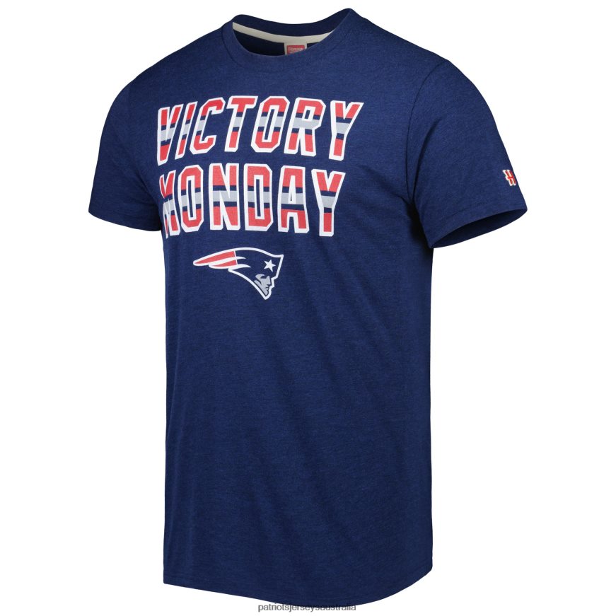 Men Homage Navy Victory Monday Tri-Blend T-Shirt ZZ06V22033 Patriots Jersey Clothing